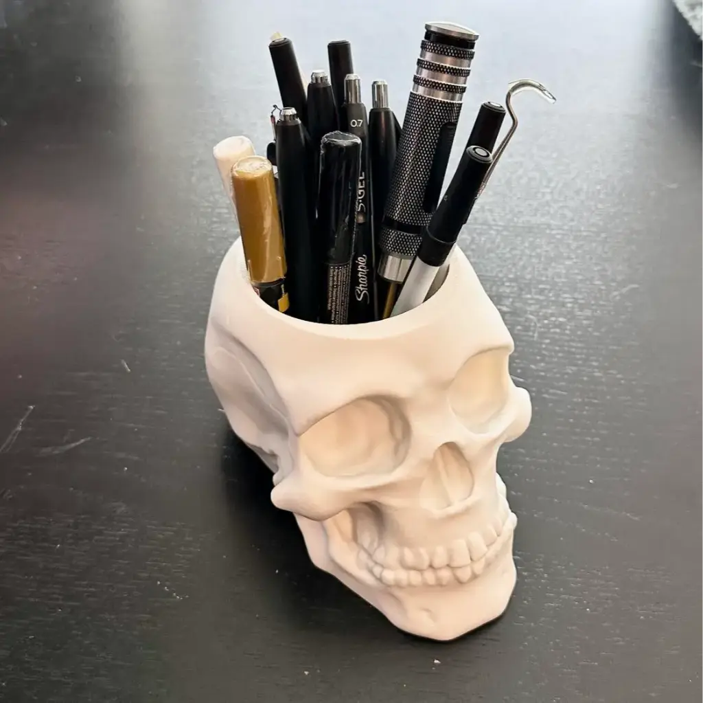 Pen on Skull 