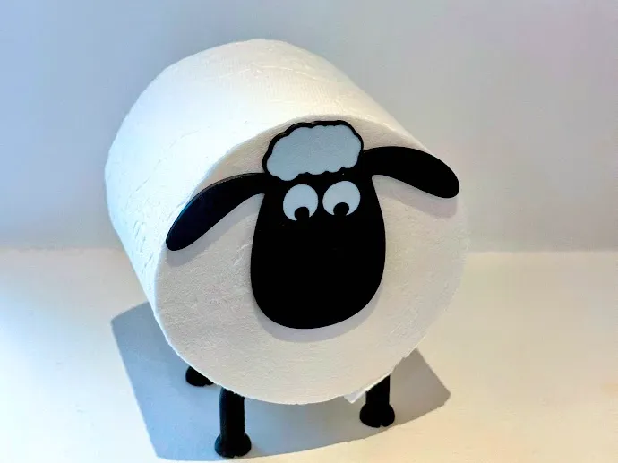 Bathroom Tissue Sheep Holder